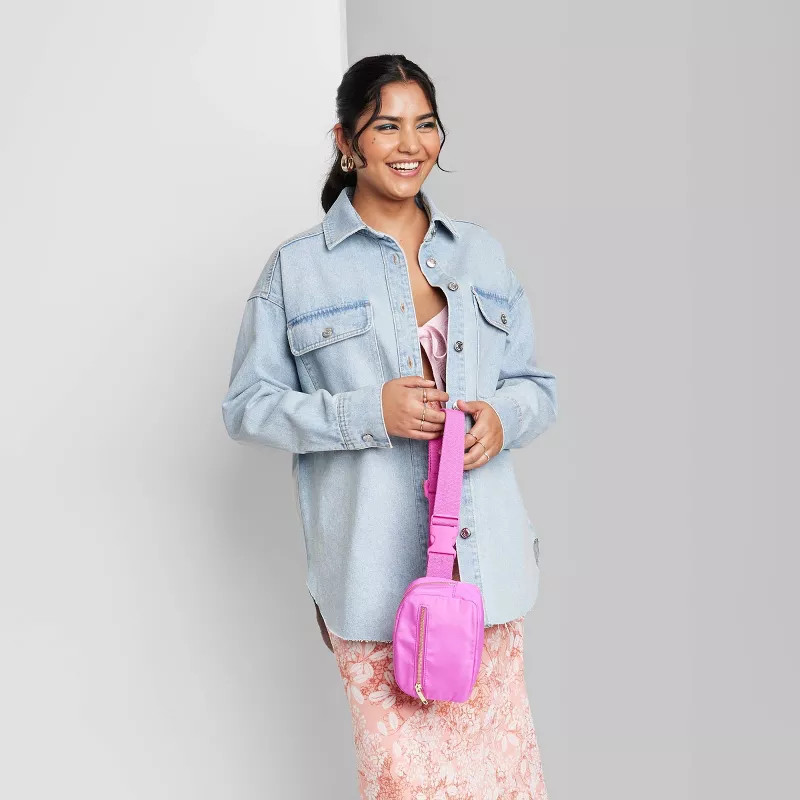 Women's Denim Shacket - Wild Fable™ Light Wash | Target