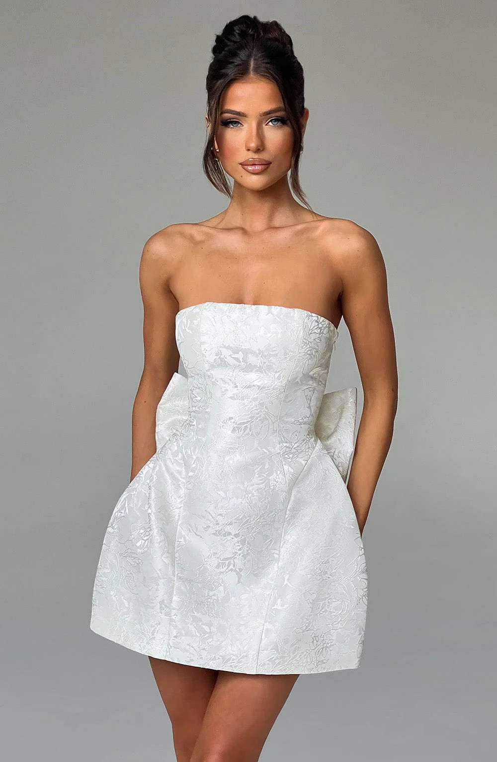 Elenora Mini Dress - Ivory | Babyboo (global)