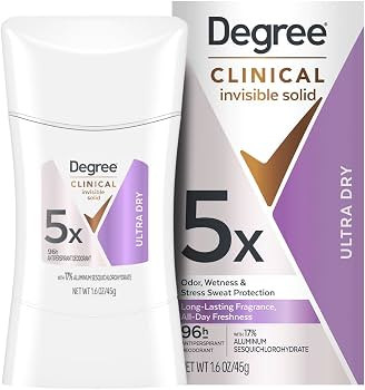 Degree Clinical Strength Antiperspirant Deodorant For Women 96-Hour Sweat and Odor Protection Ult... | Amazon (US)
