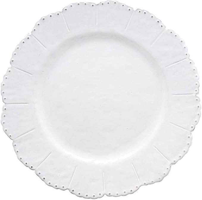 Arte Italica Bella Bianca Beaded Dinner Plate, Set of 4 | Amazon (US)
