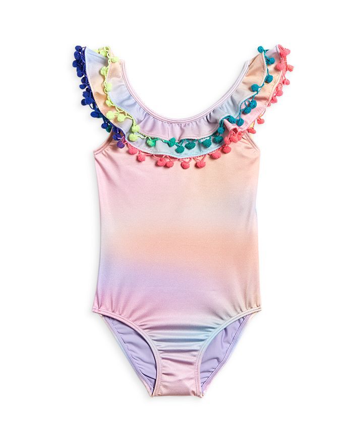 Girls' Pom Pom One Piece Swimsuit - Little Kid, Big Kid | Bloomingdale's (US)