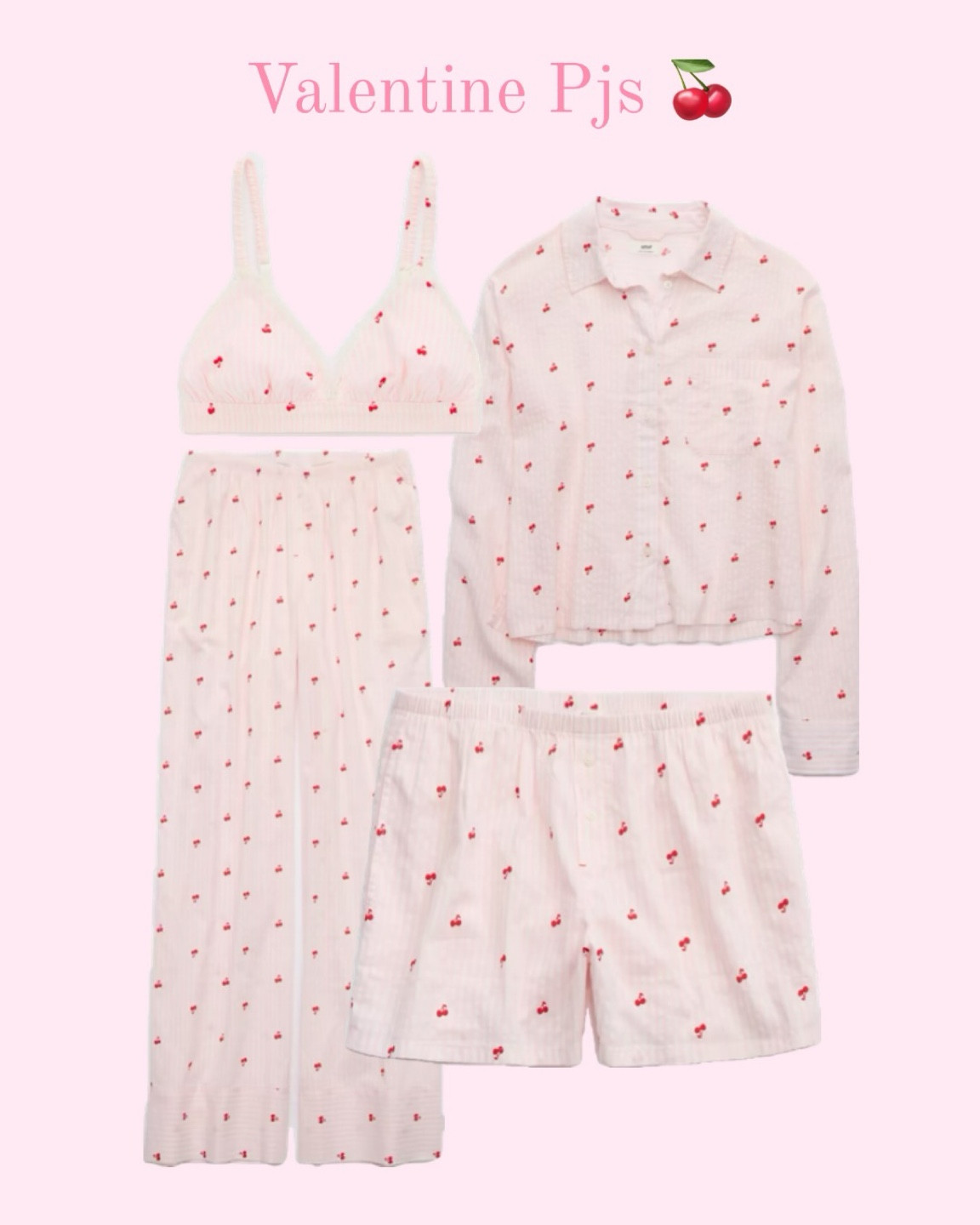 Cutest 🍒 pajamas 

Great for Valentines ❤️🍒

#LTKStyleTip #LTKGiftGuide #LTKSeasonal
