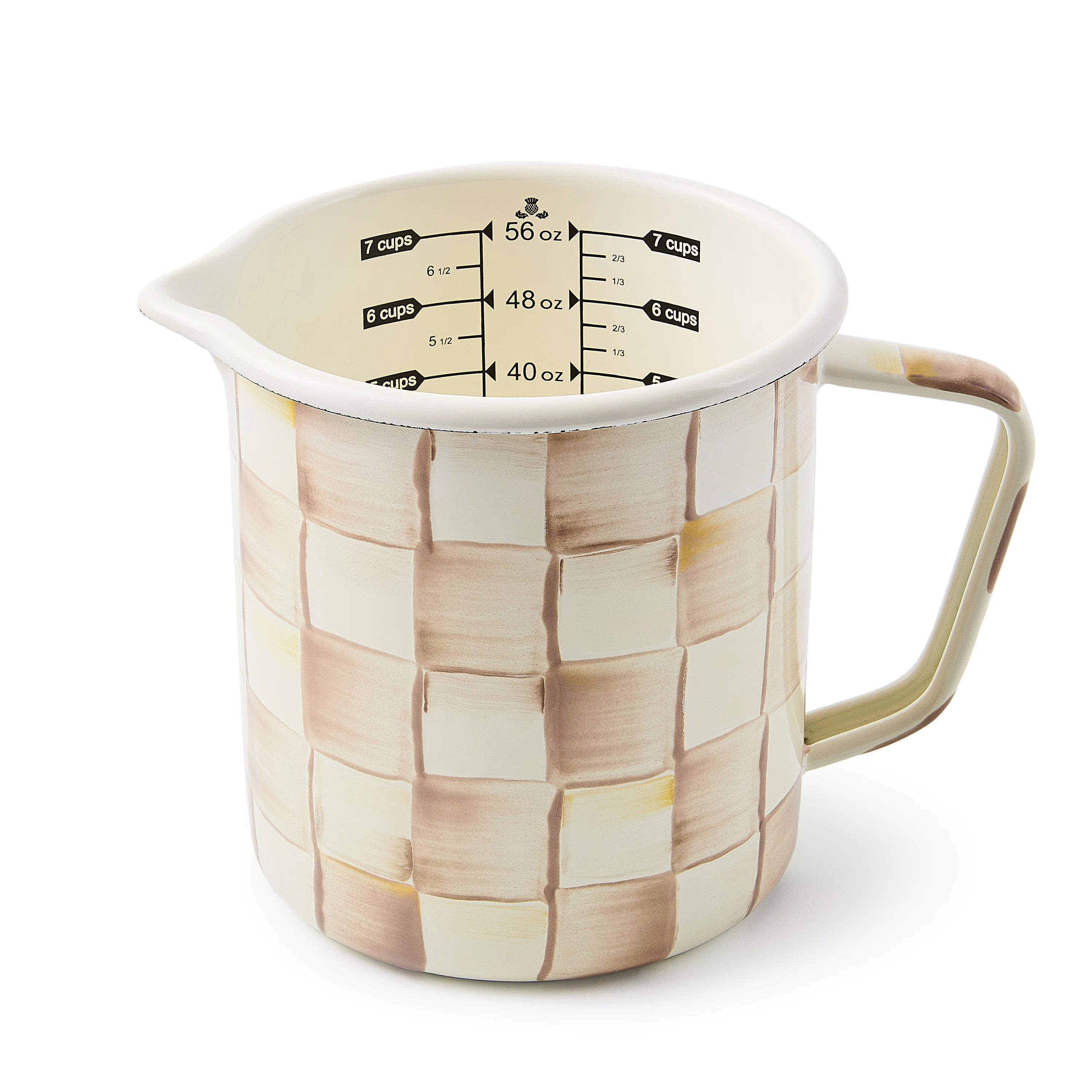 Rosy Check Mocha Check 7 Cup Measuring Cup | Wayfair | Wayfair North America