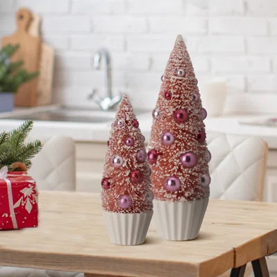 11" Soo Sweet Sisal Trees In Cupcake Set of 2 | Wayfair North America