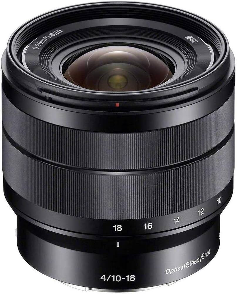 Sony - E 10-18mm F4 OSS Wide-Angle Zoom Lens (SEL1018),Black | Amazon (US)