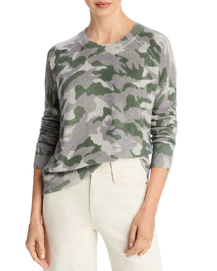 Camo Crewneck Cashmere Sweater - 100% Exclusive | Bloomingdale's (US)