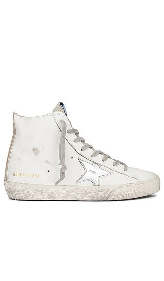 Francy Sneaker in White, Silver, & Milk | Revolve Clothing (Global)