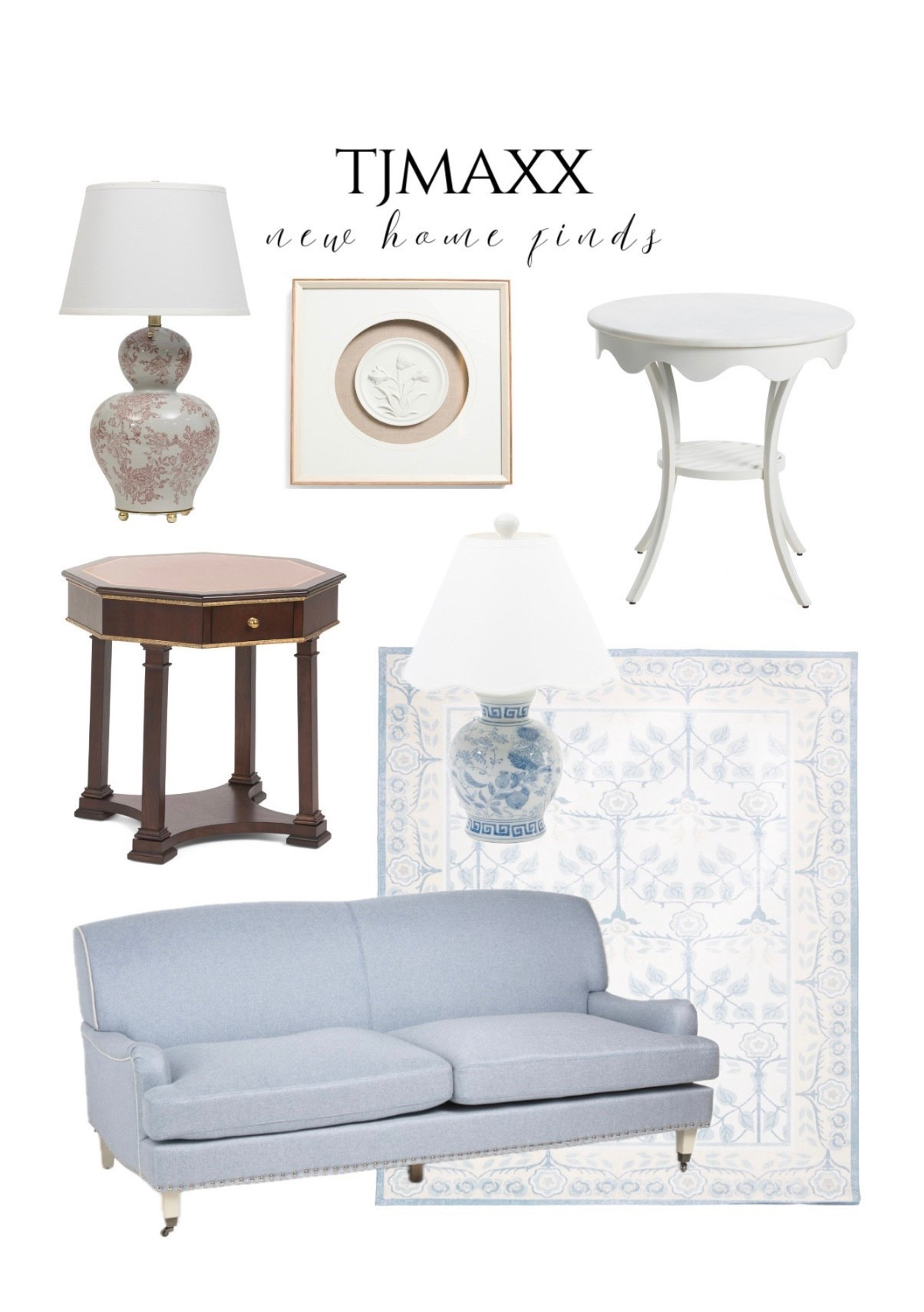 Tjmaxx & marshalls new arrivals ✨ home decor furniture Lilian August Alex Hampton traditional end table hex table outdoor bistro table white table gourd lap Ginger jar lamp floral intakio #tjmaxx #marshalls 

#LTKSeasonal #LTKSaleAlert #LTKHome