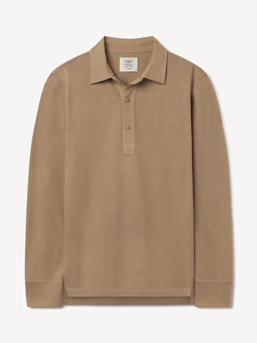 Sandstone Field-Spec Rugby Polo - Buck Mason- Modern American Classics | Buck Mason