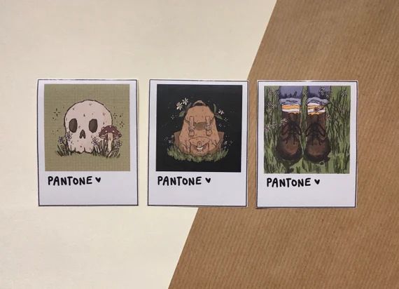 Polaroid Pantone Goblincore Vinyl Stickers. Can Be Bought | Etsy | Etsy (US)