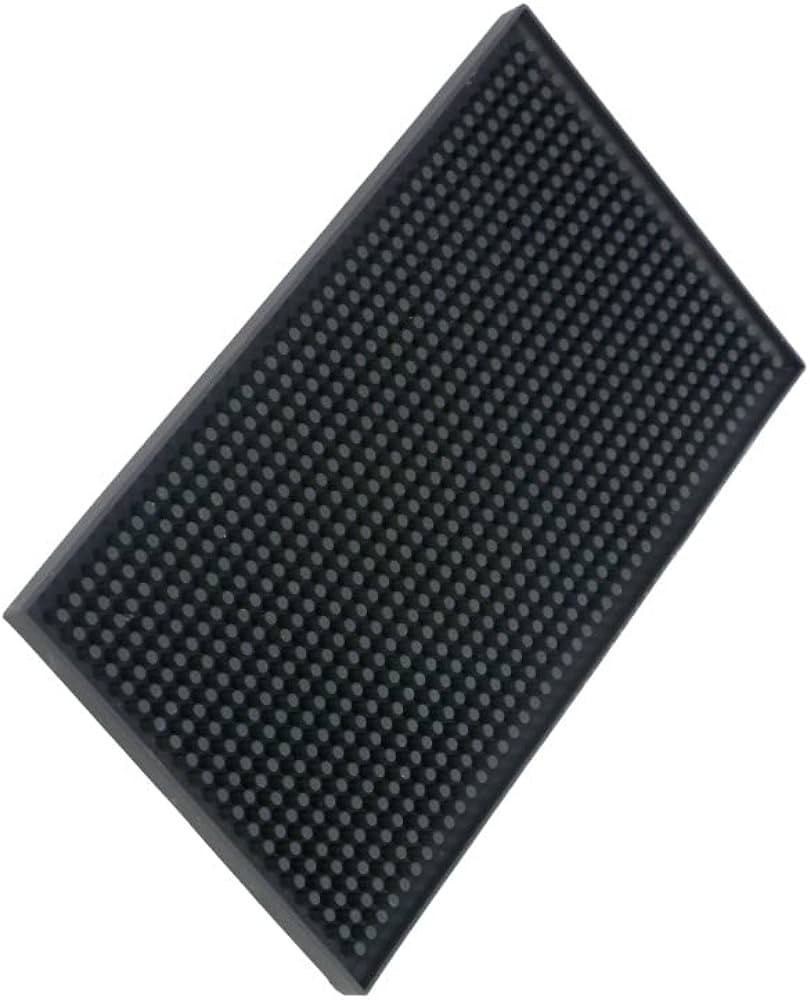 XieNie Bar Mat 6 x 12 Small Black, Coffee Mat for Home Bar, Bar Service Spill Mat for Cocktail Ba... | Amazon (US)