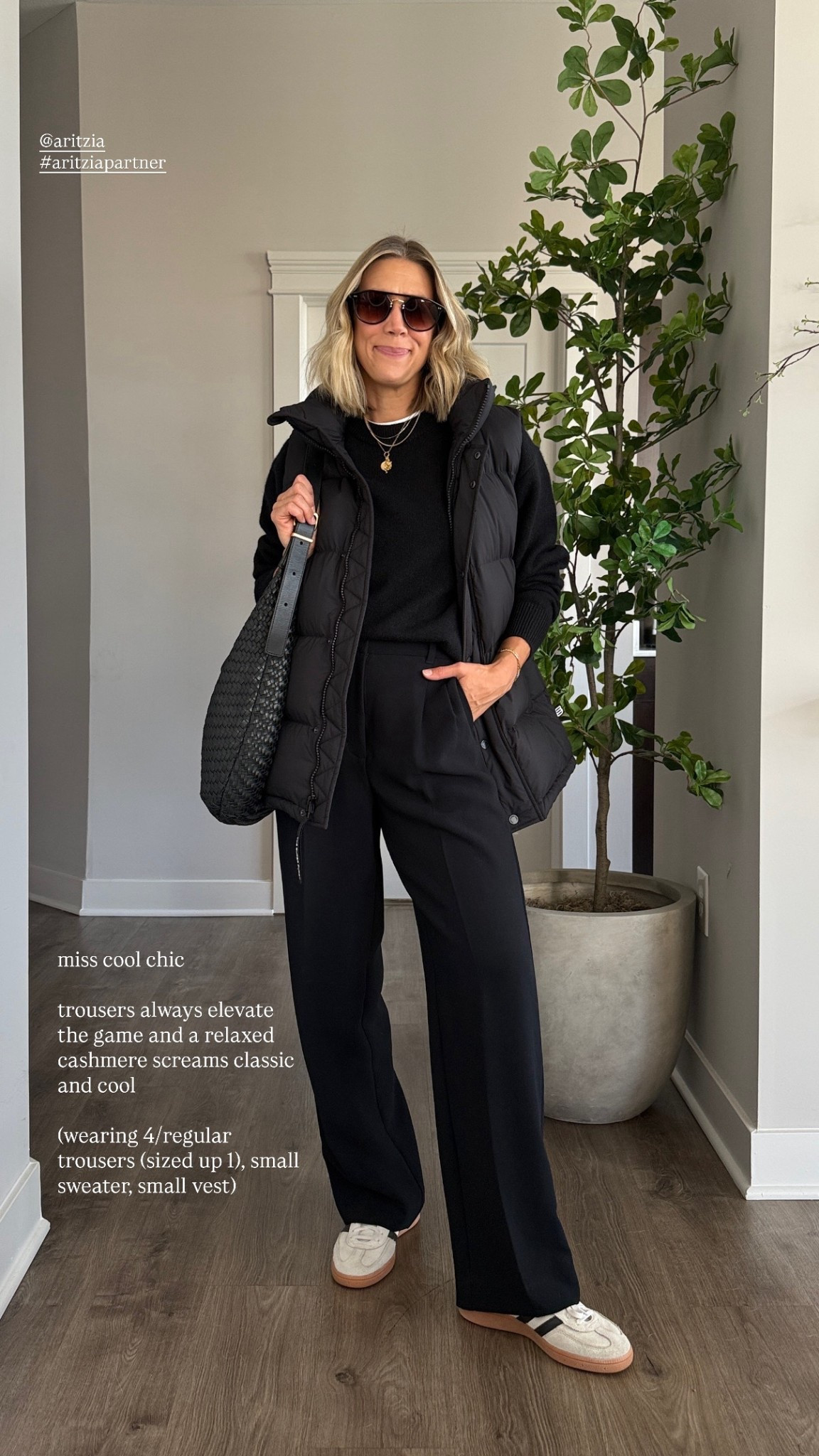 Wearing 4/regular trousers (sized up one), small sweater, small puffer vest

@aritzia #aritziapartner #ad #liketkit

#LTKFindsUnder100 #LTKOver40 #LTKStyleTip