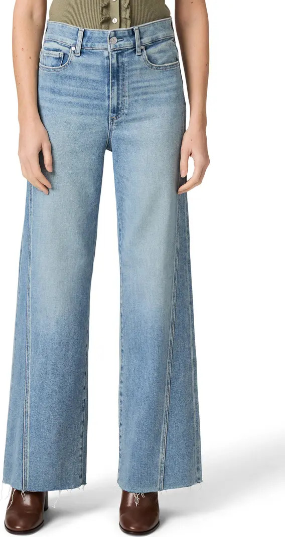 Anessa Raw Hem High Waist Wide Leg Jeans | Nordstrom