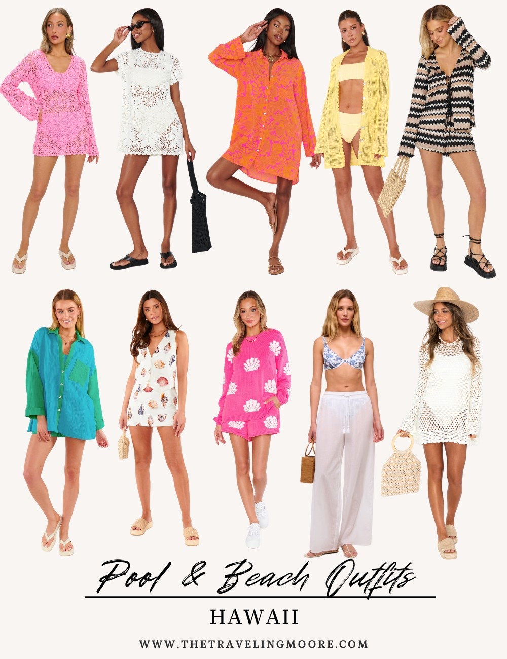 What to wear to the pool and beach in Hawaii - matching sets, cover ups for a resort vacation 

#LTKSwim #LTKTravel