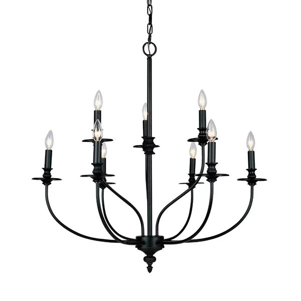Giverny 9 - Light Candle Style Empire Chandelier | Wayfair North America