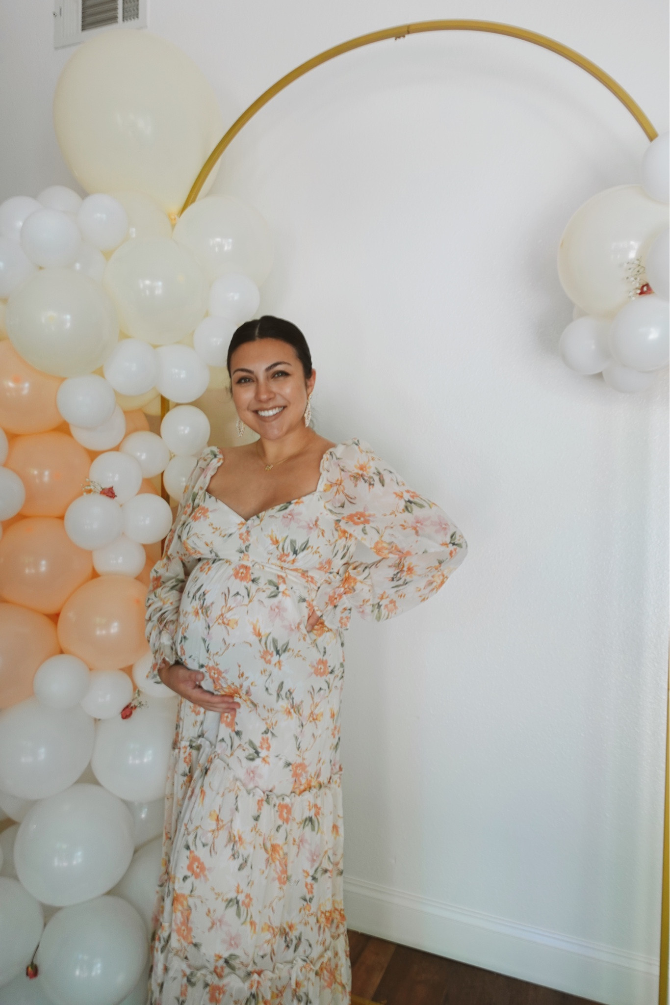 Baby shower dress 🤰🏻👶🏻💕✨🩷 this bump friendly dress I ordered in my regular size (small)

#LTKbaby #LTKunder100 #LTKbump