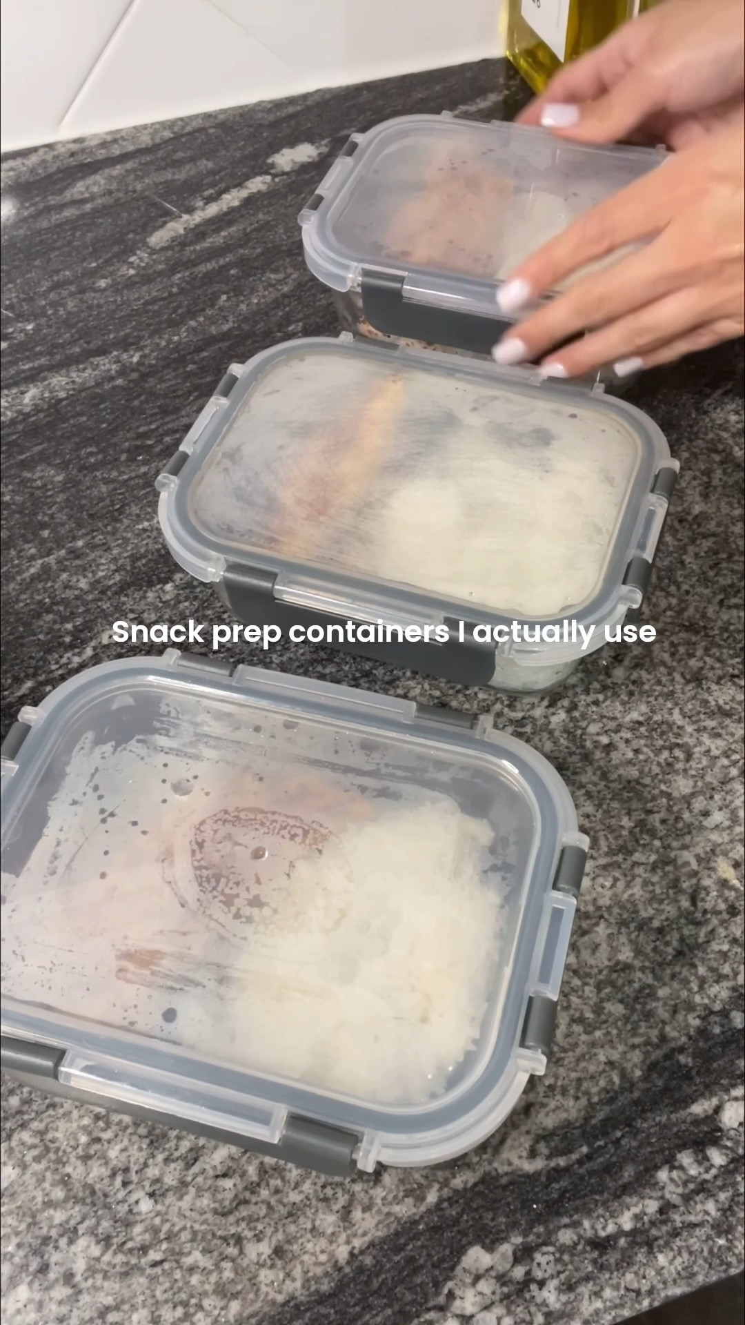 These are just the containers I use when I prep snacks ahead of time. It helps me not think about it during the week.

#LTKfoodie #LTKmomlife #LTKHome