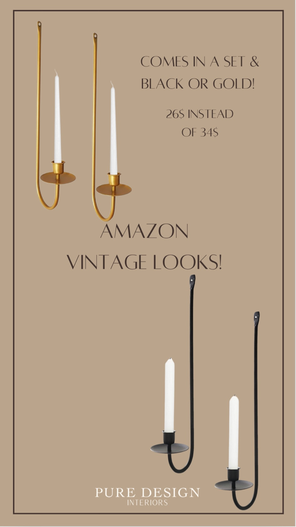 I love these vintage candle holders! So elegant, perfect for a staircase or long hallway! 

#LTKhome #LTKsale #LTKstyletip