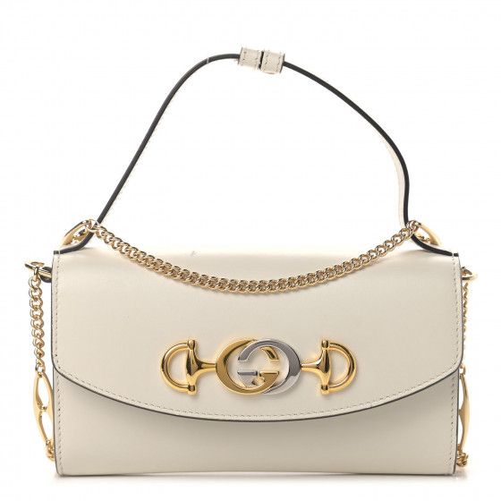 GUCCI Smooth Calfskin Mini Zumi Shoulder Bag White | Fashionphile