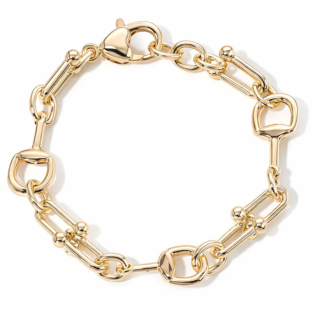 Equestrian Horsebit Gold Plated Bracelet | The Enchanted Home