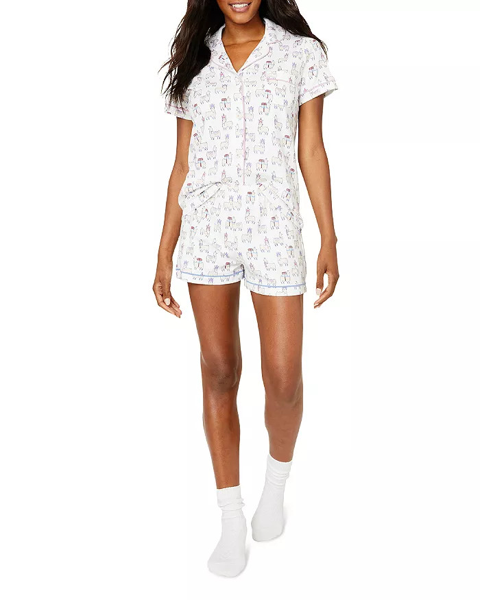 Alpaca Print Short Pajama Set | Bloomingdale's (US)