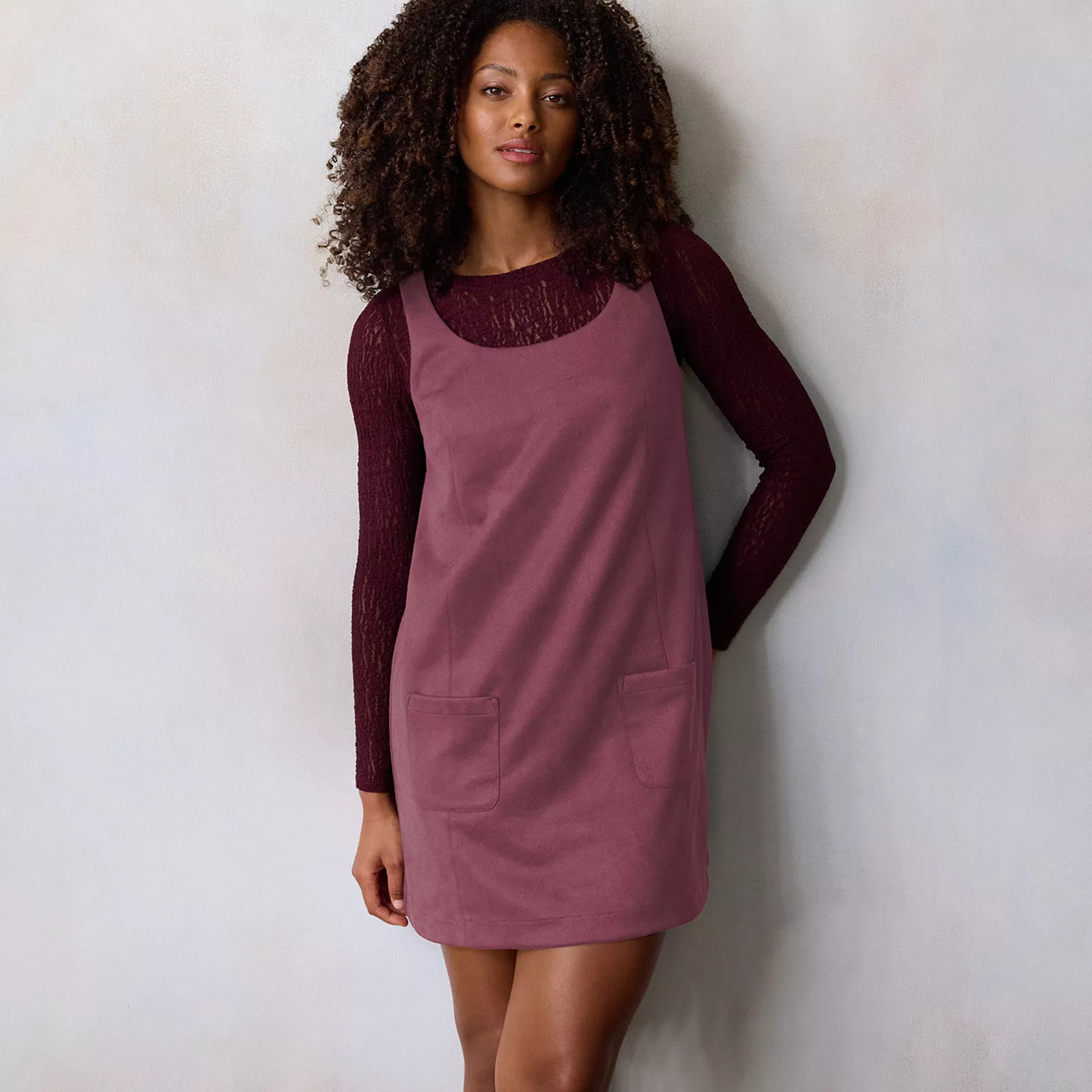Women's LC Lauren Conrad Scoopneck Dress, Size: Large, Maha Purple | Kohl's