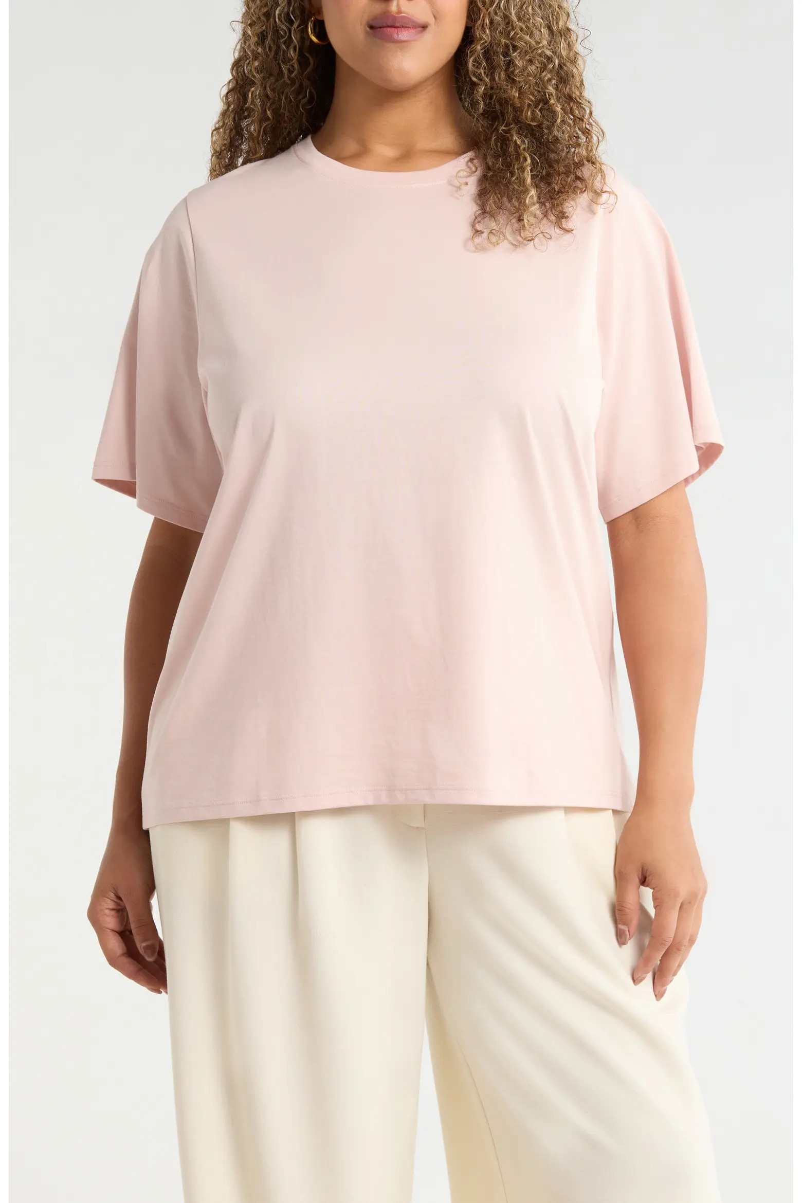 Relaxed Fit Pima Cotton Crewneck T-Shirt (Women) | Nordstrom | Nordstrom