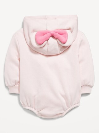 Disney© Hooded Minnie Mouse Fleece One-Piece Romper for Baby | Old Navy (US)