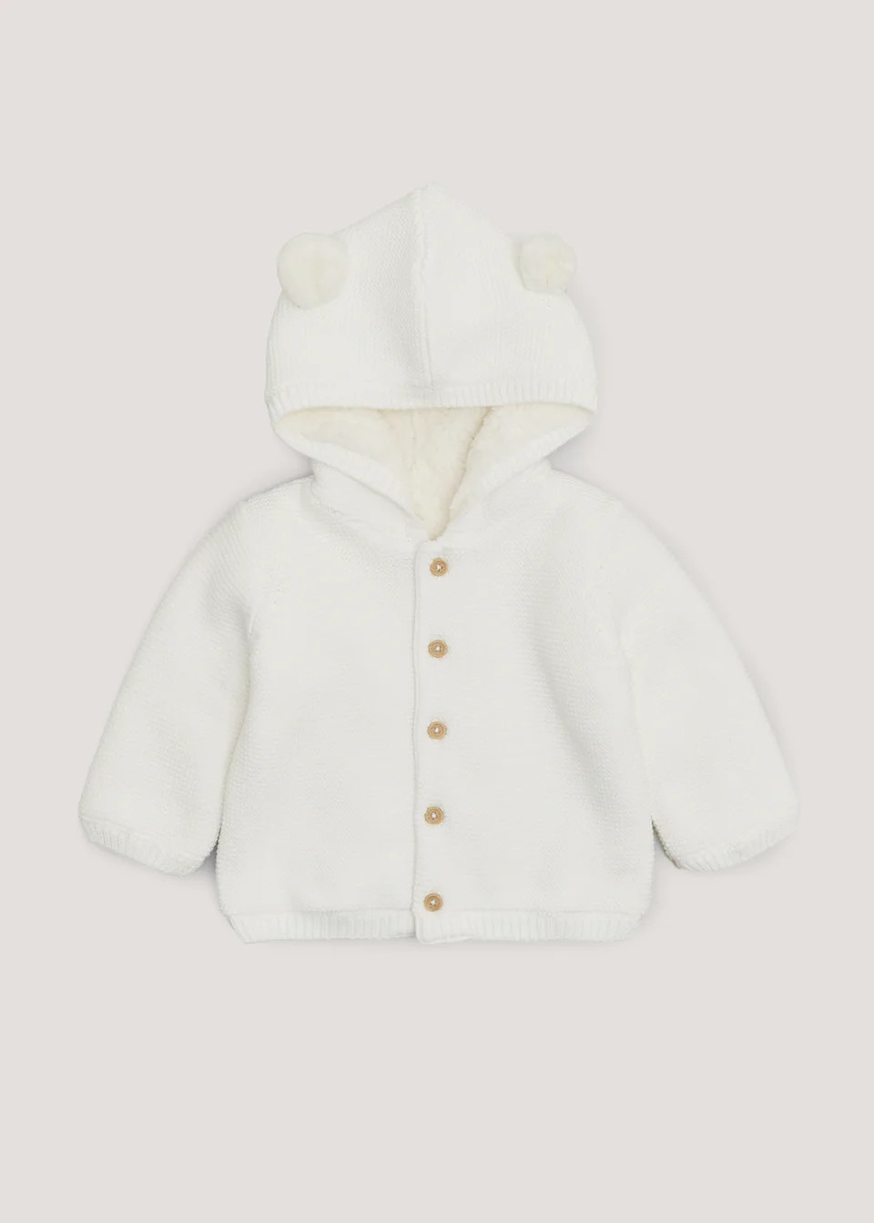 Baby Cream Borg Cardigan (Newborn-23mths) - Newborn | Matalan (UK)