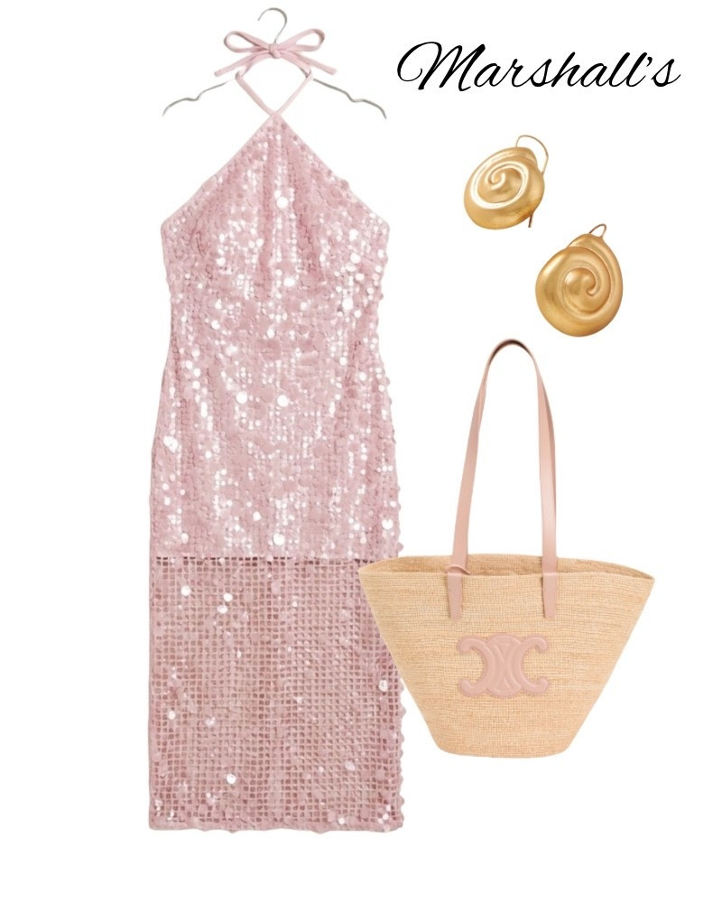 Marshall’s deals! Celine tote, pink sequin halter dress, vacation, spring, summer, gold seashell earring, Anthropologie find.

#LTKSaleAlert #LTKMothersDay #LTKWedding