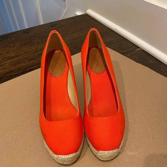 J.Crew Poppy Red Espadrilles Sz. 8 | Poshmark
