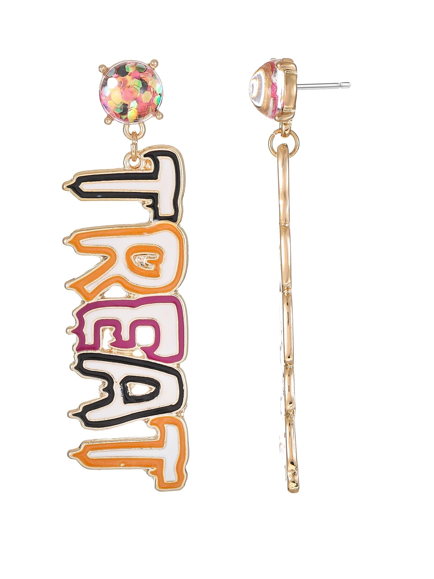 Way to Celebrate Halloween TRICK / TREAT Earring, 1 Pair | Walmart (US)