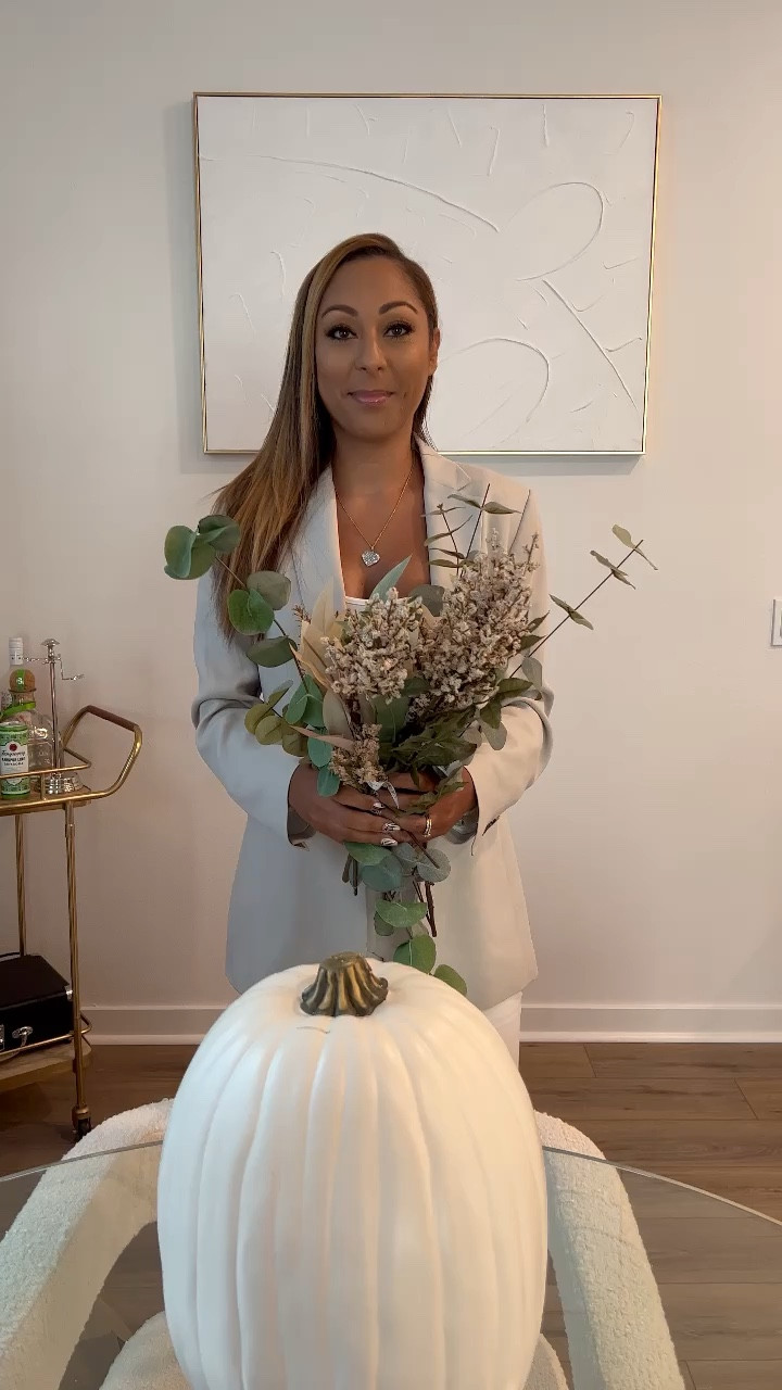 Fall Floral Arrangement Using White Pumpkin 

#LTKHoliday #LTKHalloween #LTKSeasonal