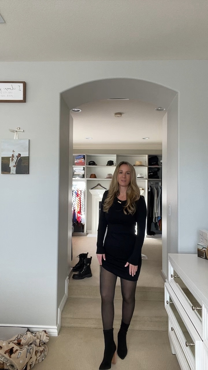 Fleece lined tights?! Yes please!! I stumbled upon these leggings that look like they are sheer and they are amazing!! 🖤🤎 If you are looking to stay warm but still wear a skirt or a dress, you need these! #fleece #fleeceleggings #sheerleggings #wintertights #tights #amazonfind #sheerwintertights #abercrombiedress #expressblazer #amazonskirt #fleecetights #tightsforcoldweather 

#LTKSeasonal #LTKfindsunder50 #LTKstyletip