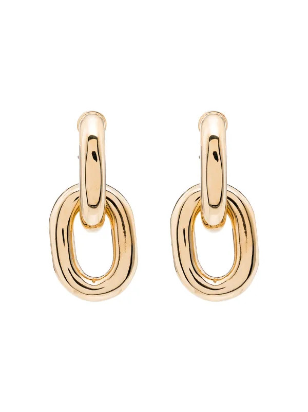 Rabanne Chain Link Earrings - Farfetch | Farfetch Global