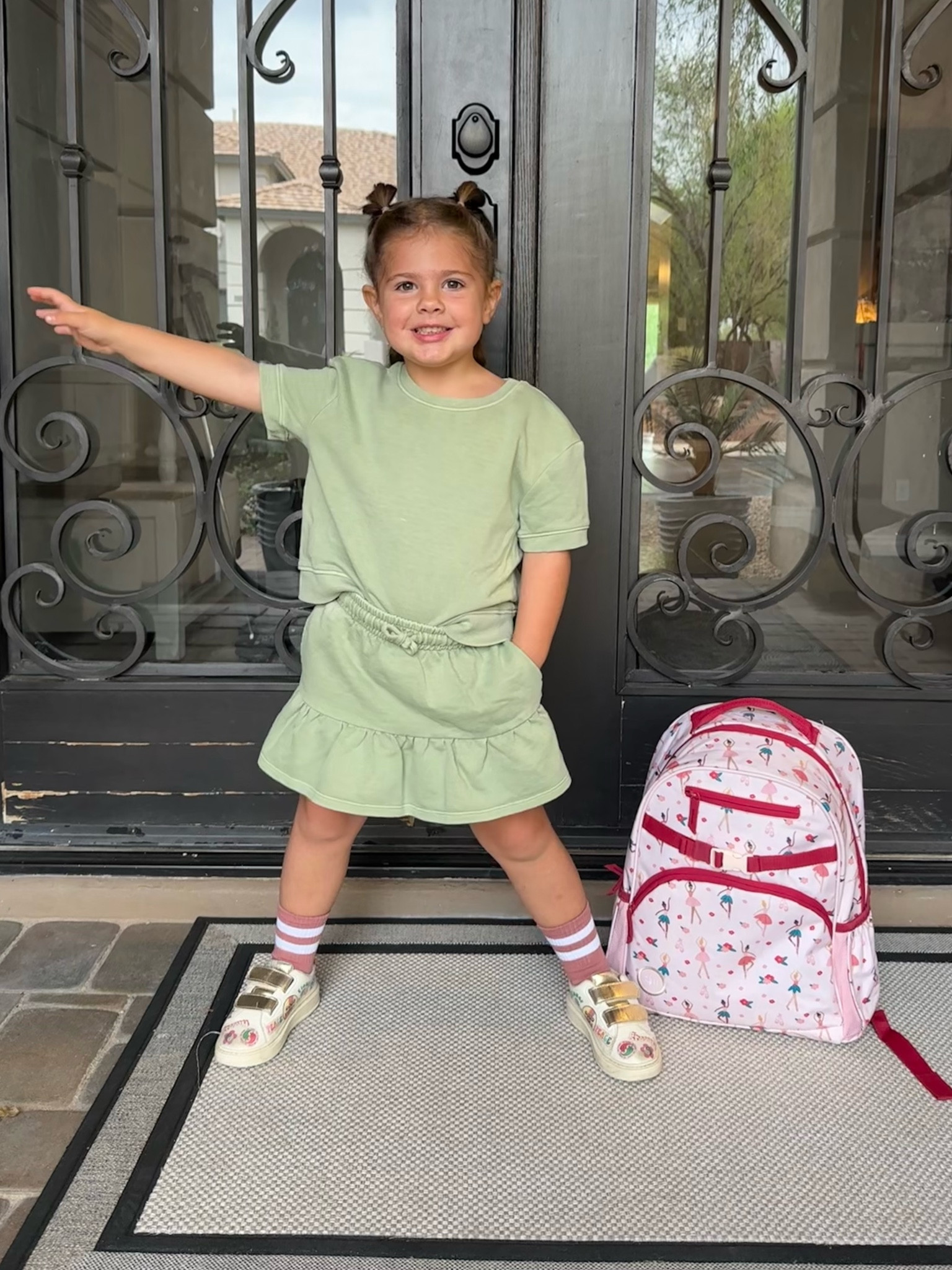 Cat & Jack Match fits-
So cute and skirt has built in shorts🙌🏻. 

#LTKBacktoSchool #LTKfamily #LTKSale