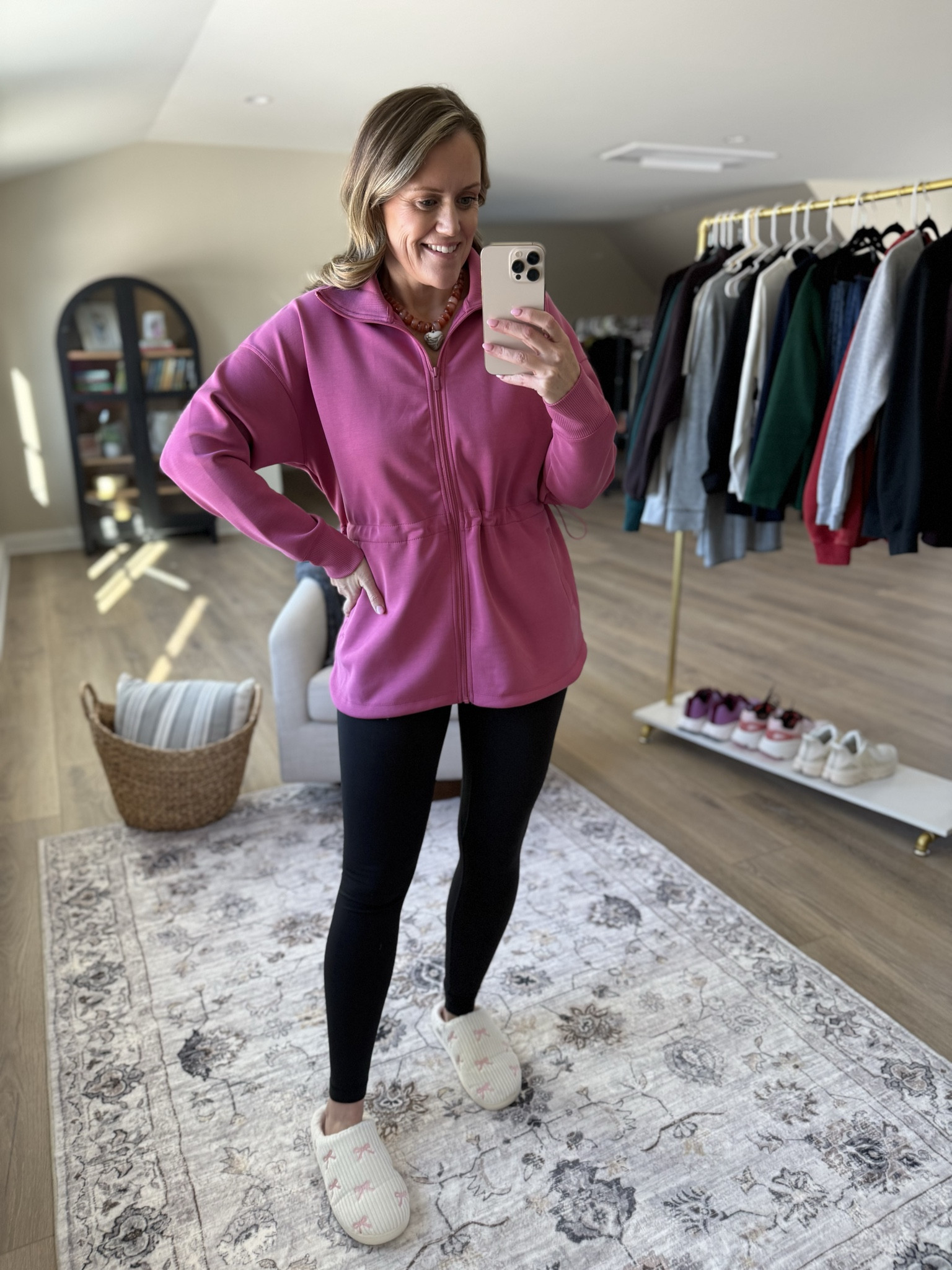 So impressed with this line! Fits TTS 

Valentine’s Day
Denim top
Leggings 
Zip up sweatshirt 
Boyfriend fit denim  
Graphic tee 
Slippers
Mom outfit 
OOTD 

#LTKootd #LTKdayinmylife #LTKmomlife