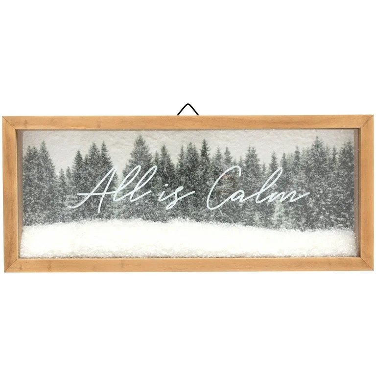 My Texas House All is Calm Christmas Sign, 14 in x 6 in | Walmart (US)