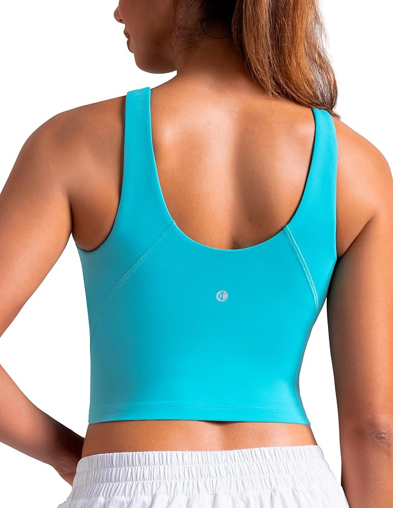 Amazon.com: Colorfulkoala Dreamlux Womens Padded Sports Bra High Neck U-Back Yoga Running Workout... | Amazon (US)