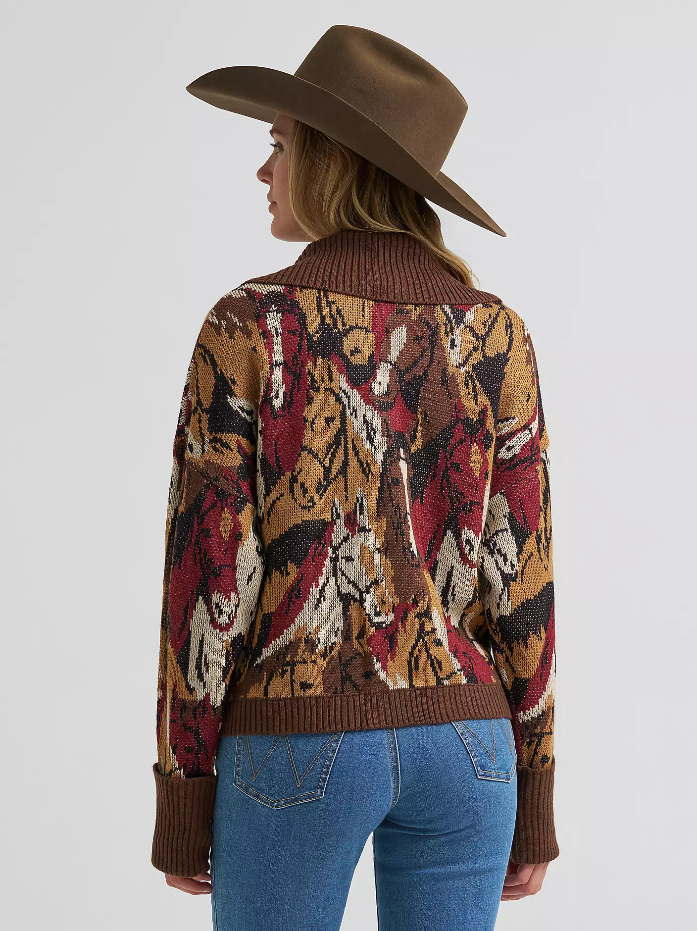 Women's Western Pattern Cardigan Sweater | Wrangler