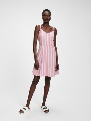Sleeveless Button-Front Dress | Gap Factory