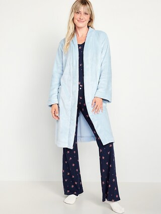 Sherpa Tie-Belt Robe for Women | Old Navy (US)