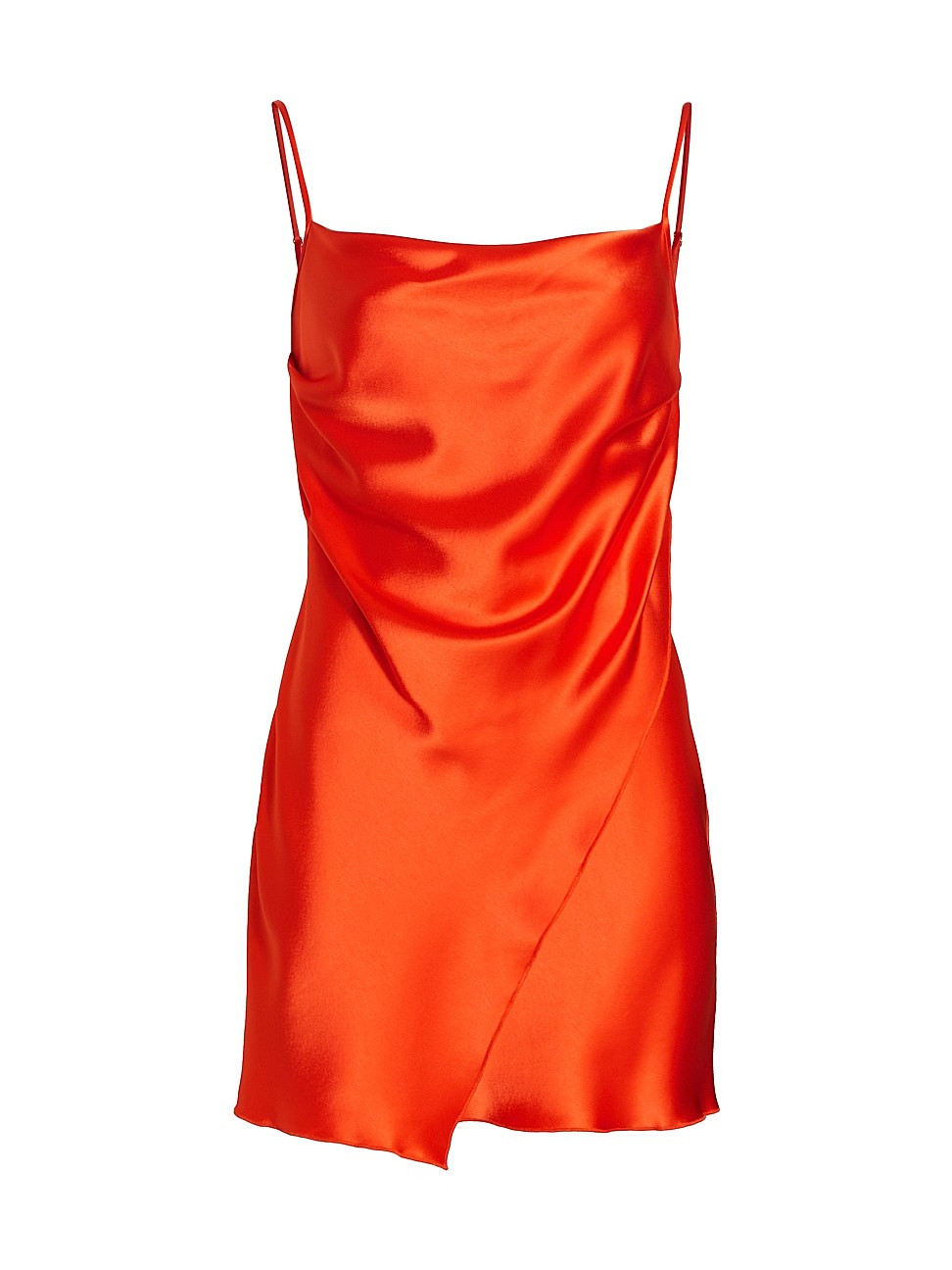Women's Emila Satin Slip Dress - Blood Orange - Size Large - Blood Orange - Size Large | Saks Fifth Avenue