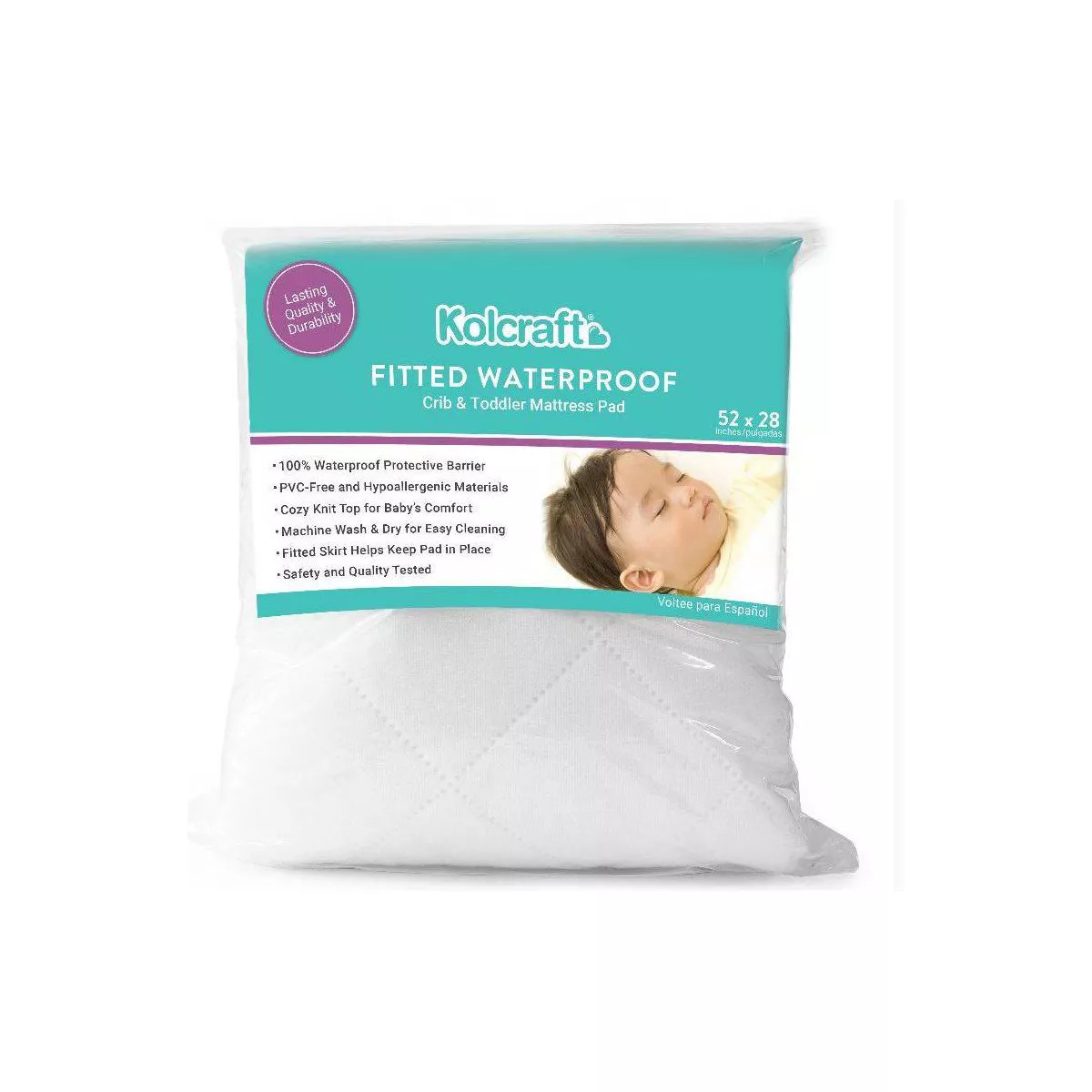 Kolcraft Waterproof Crib and Toddler Mattress Pad | Target