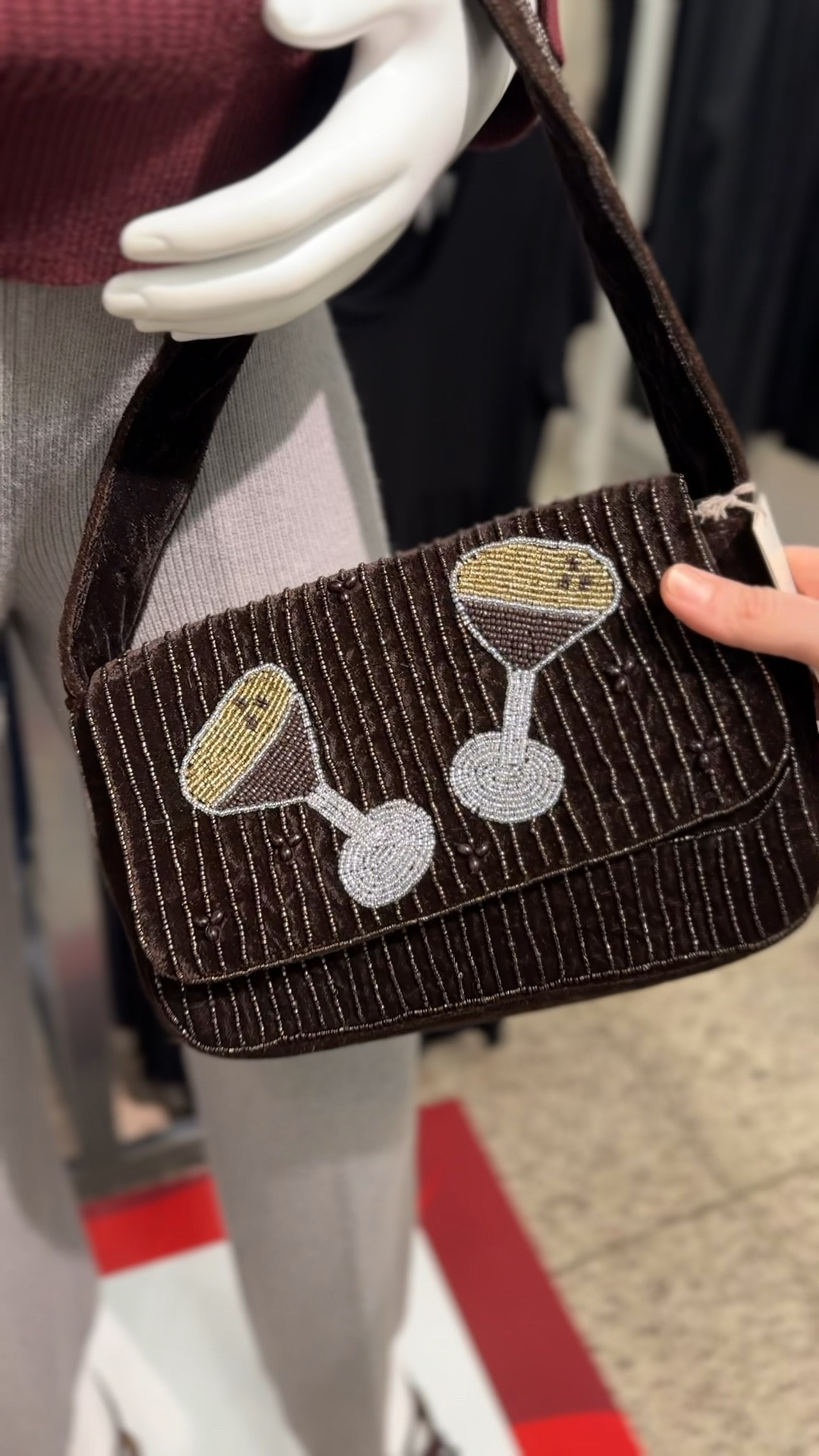 How cute is this beaded espresso martini shoulder bag from Target?! 🍸 it’s even cuter in person!! 

#LTKHoliday #LTKFindsUnder50 #LTKGiftGuide