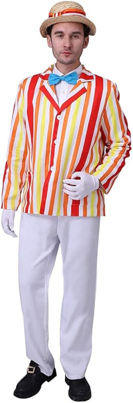 CosplayDiy Men's Costume Uniform for Mary Poppins Bert Cosplay | Amazon (US)