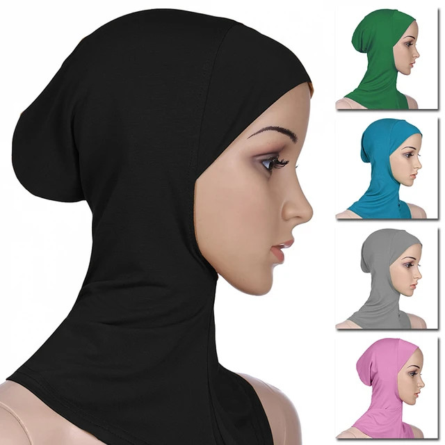 Women Muslim Underscarf Head Cover Muslim Headscarf Inner Hijab Caps Islamic Underscarf Ninja Hij... | AliExpress (US)