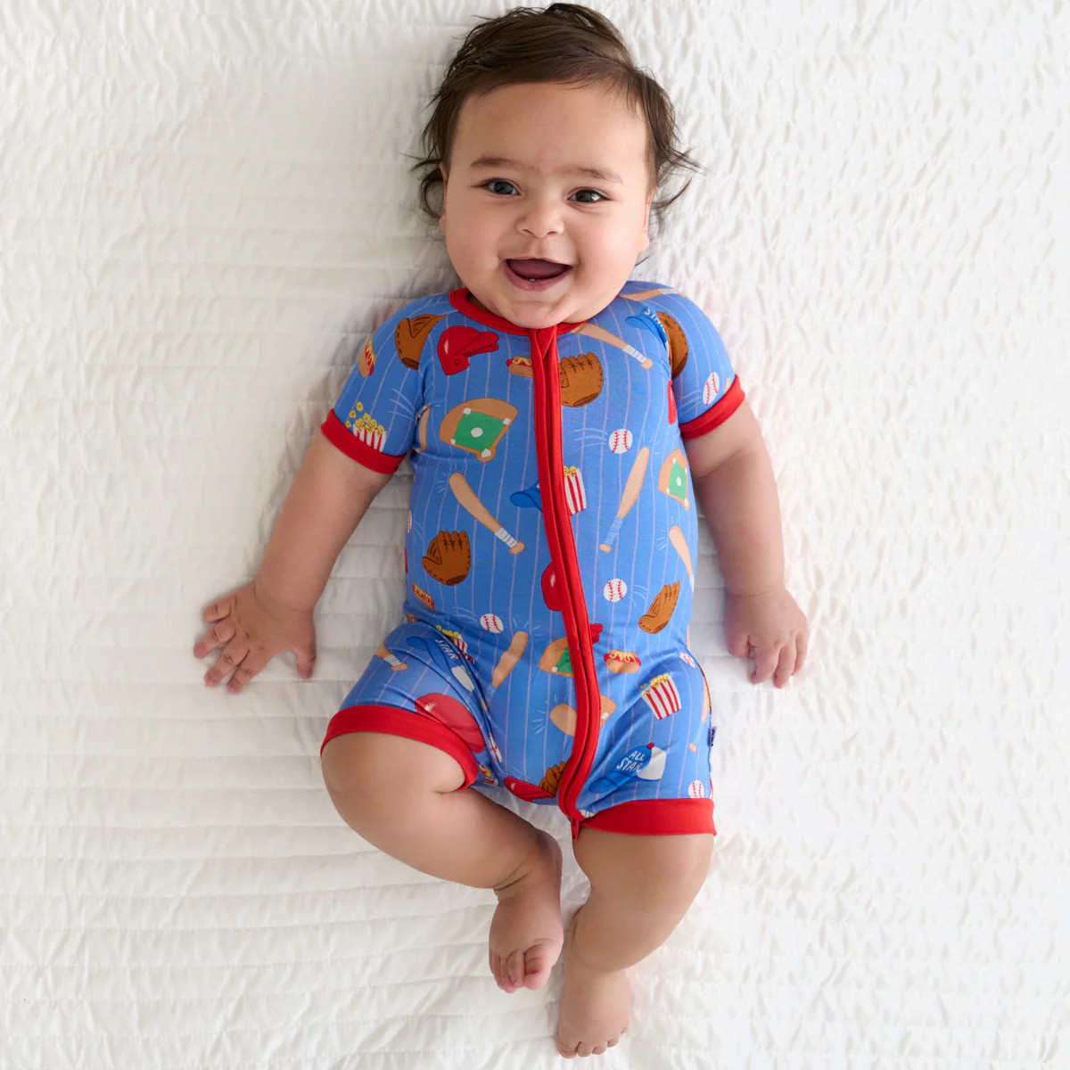 Blue All Stars Shorty Zippy | Little Sleepies