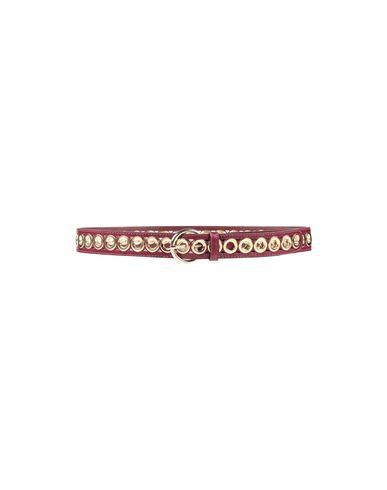 Sandro Woman Belt Burgundy Size 2 Cowhide, Zamak, Brass | YOOX (US)