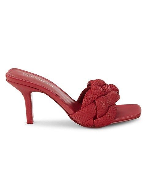 Marlino Snakeskin-Embossed Leather Sandals | Saks Fifth Avenue OFF 5TH